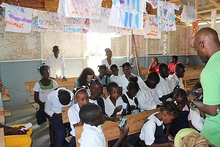 classroom in Haiti